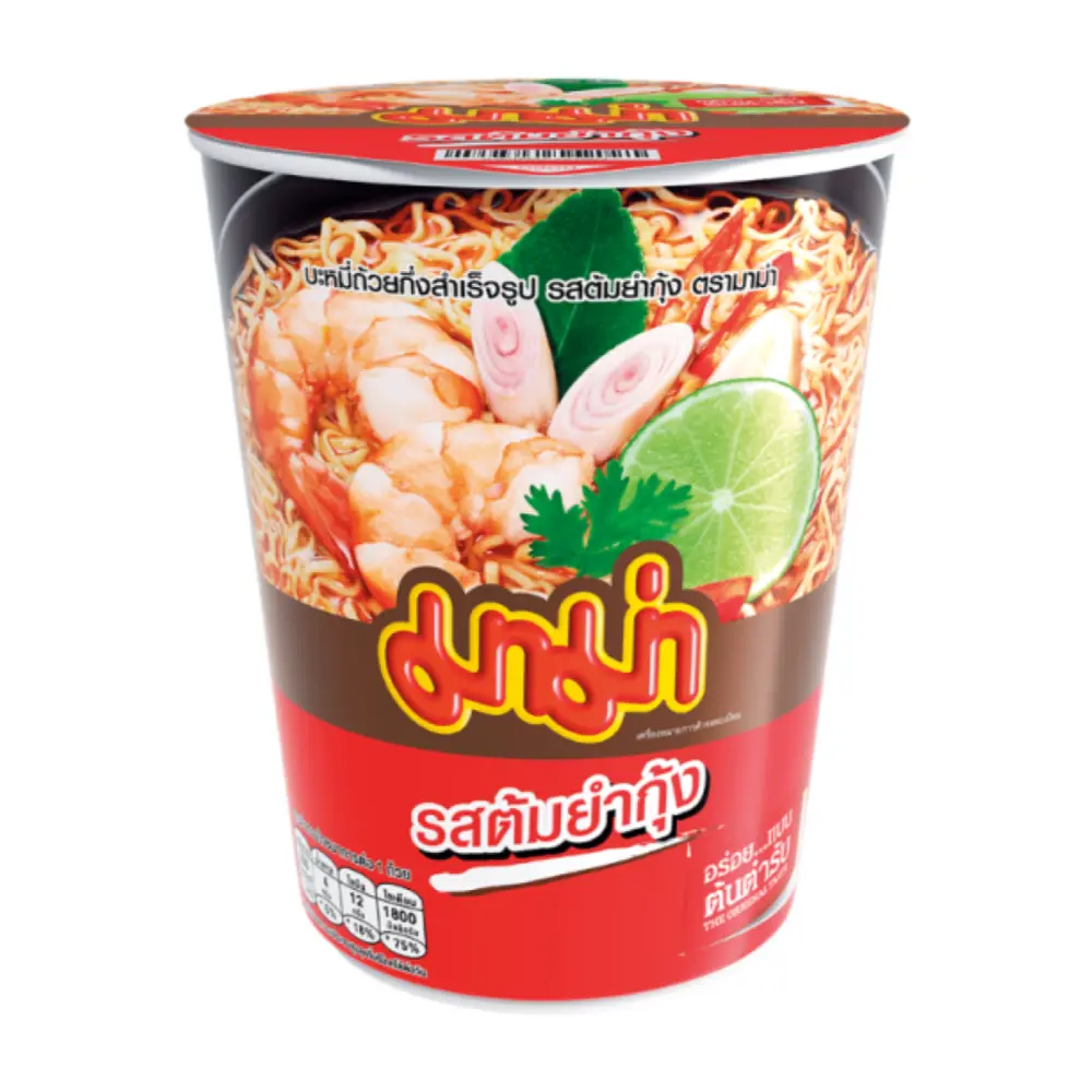 Mì Ly Vị Tom Yum, Instant Cup Noodles, Shrimp Tom Yum (60g) - MAMA