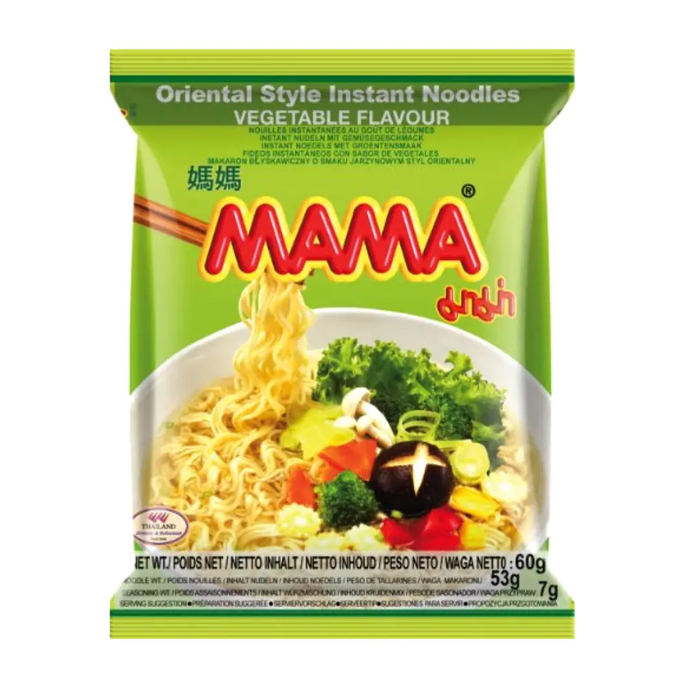 Mì Chay Rau Củ, Oriental Style Instant Noodles, Vegetable (60g) - MAMA