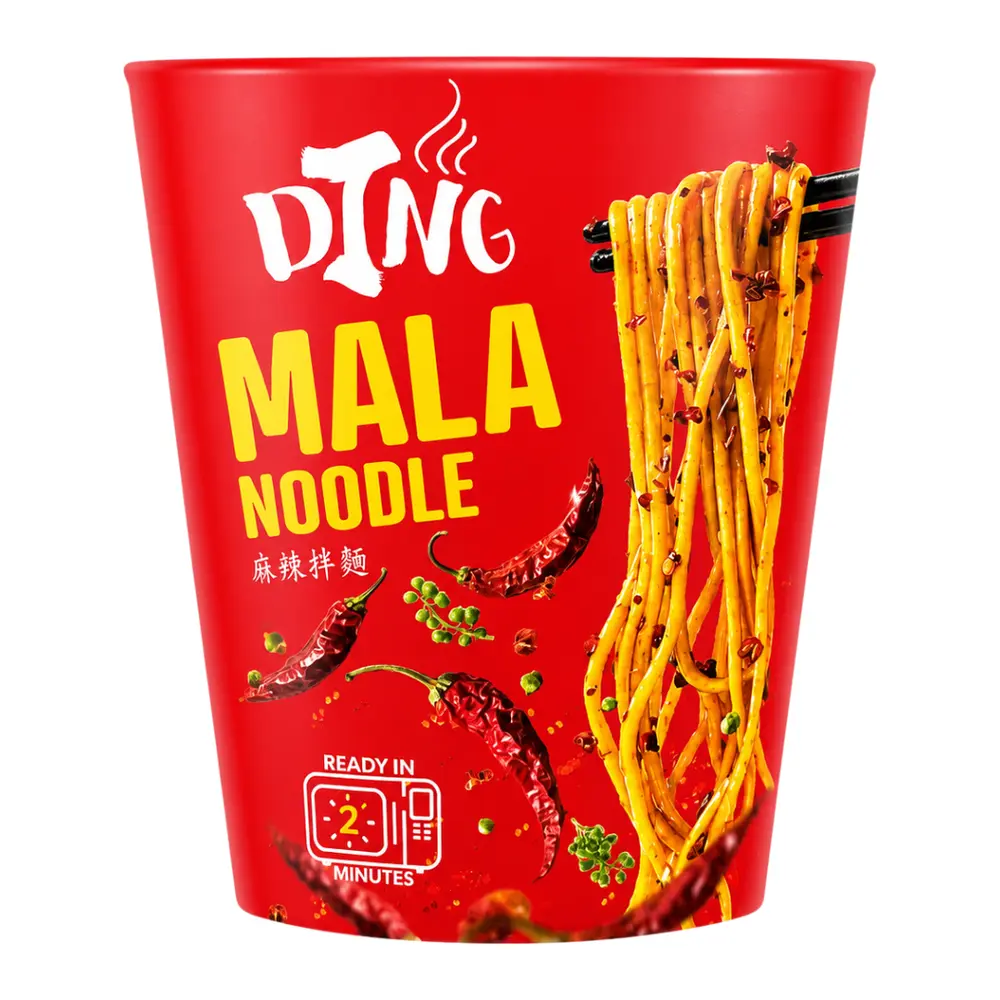 Mì Tươi Vị Mala, Mala Noodle (195g) - DING