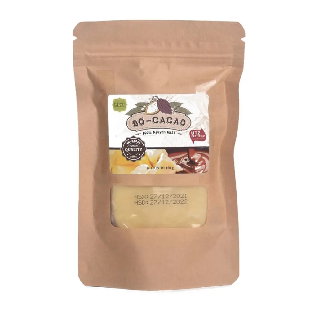 Bơ Cacao Nguyên Chất, Cacao Butter (100g) - COCOA INDOCHINE