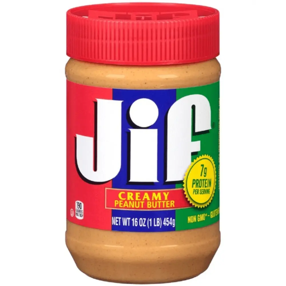 Bơ Đậu Phộng Mịn, Creamy Peanut Butter, 16 oz (454g) - JIF