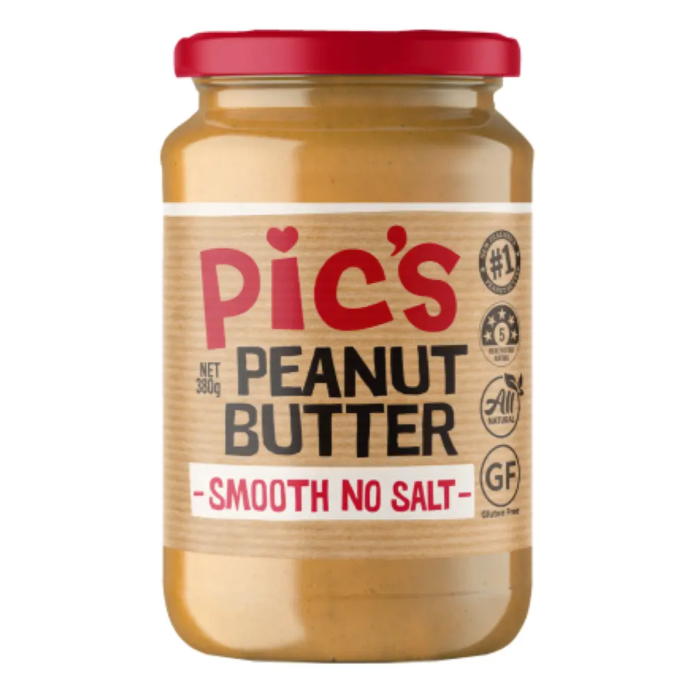 Bơ Đậu Phộng Mịn Không Muối, Peanut Butter, Smooth No Salt (380g) - PIC'S