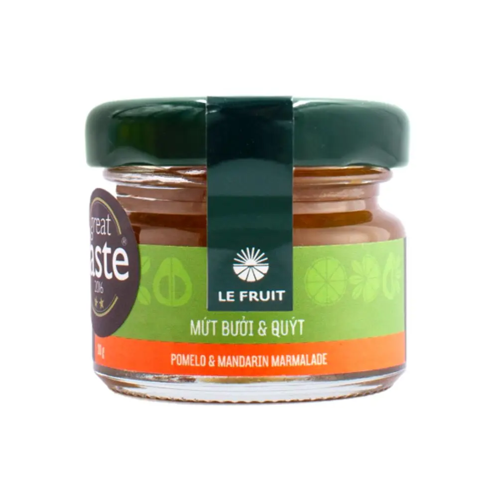 Mứt Bưởi & Quýt, Pomelo & Mandarin Marmalade (30g) - LE FRUIT