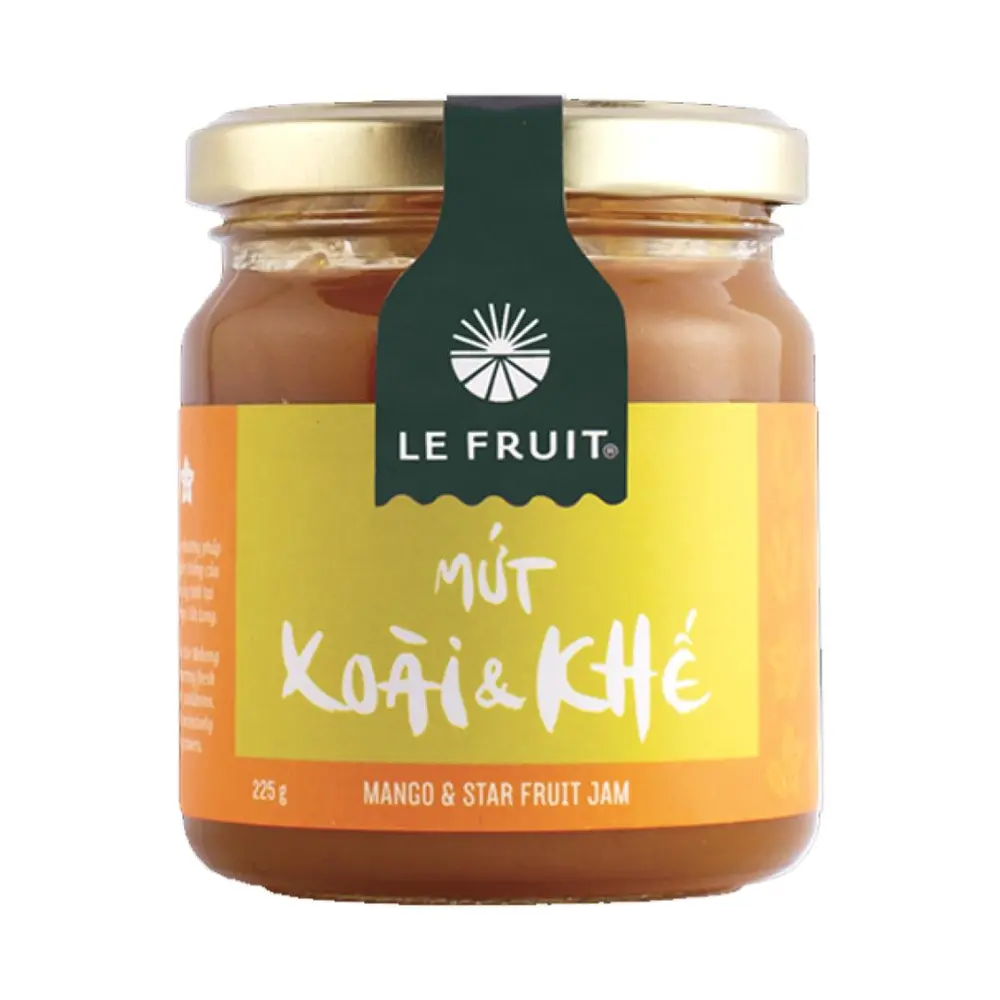 Mứt Xoài & Khế, Mango & Star Fruit Jam (225g) - LE FRUIT