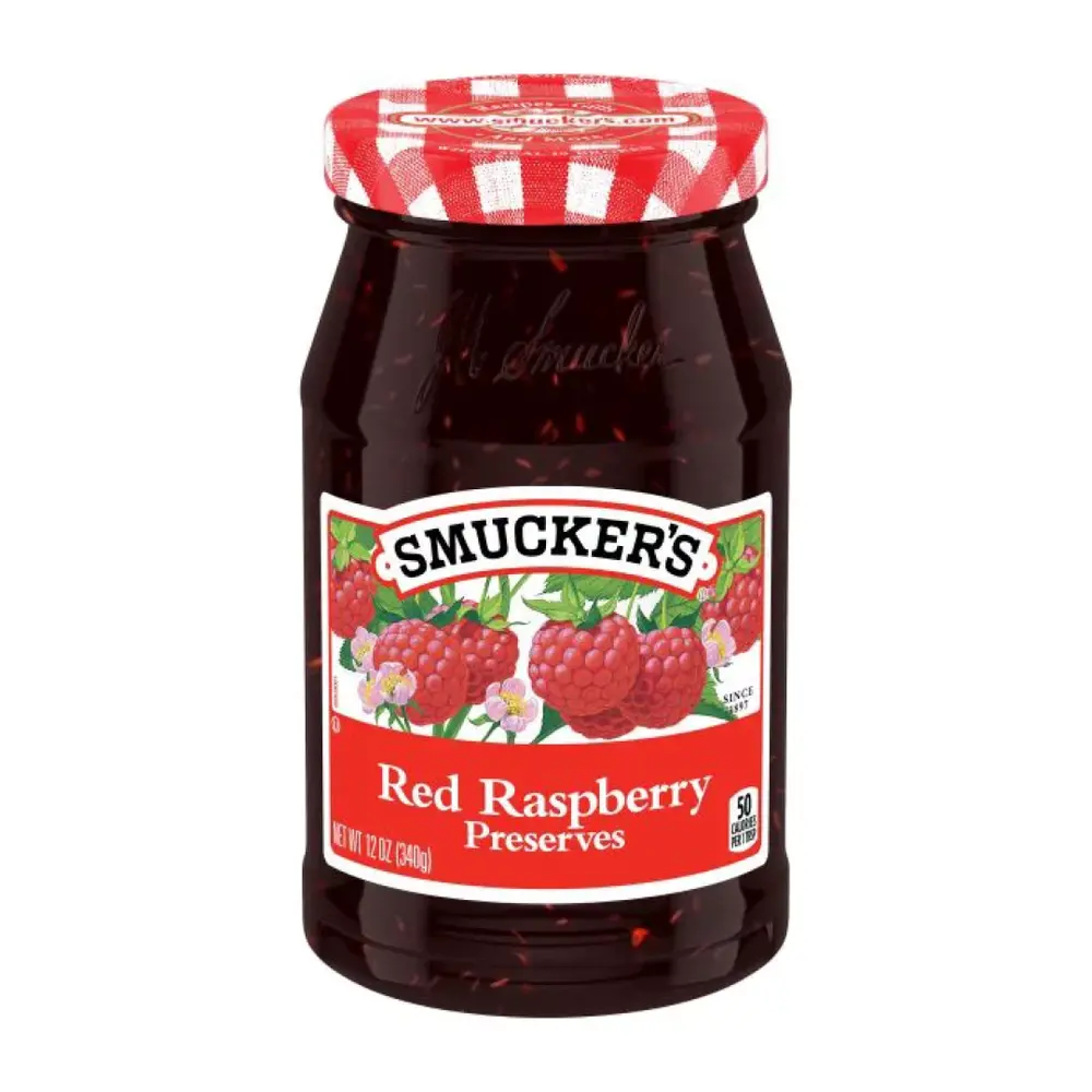 Mứt Mâm Xôi Đỏ, Red Raspberry Preserves, 12 oz (340g) - SMUCKER'S