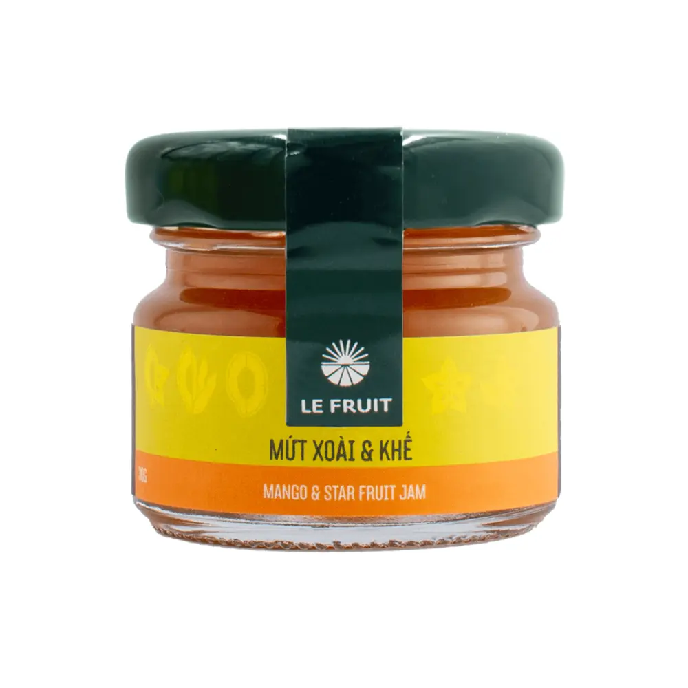 Mứt Xoài & Khế, Mango & Star Fruit Jam (30g) - LE FRUIT