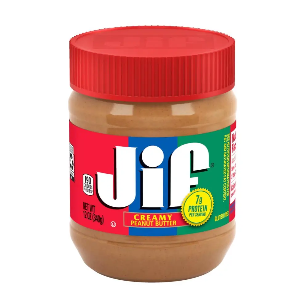 Bơ Đậu Phộng Mịn, Creamy Peanut Butter, 12 oz (340g) - JIF