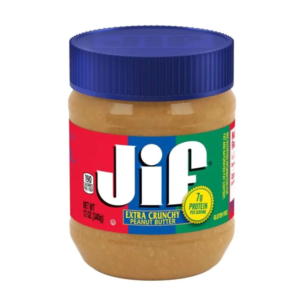 Bơ Đậu Phộng Hạt, Extra Crunchy Peanut Butter, 12 oz (340g) - JIF