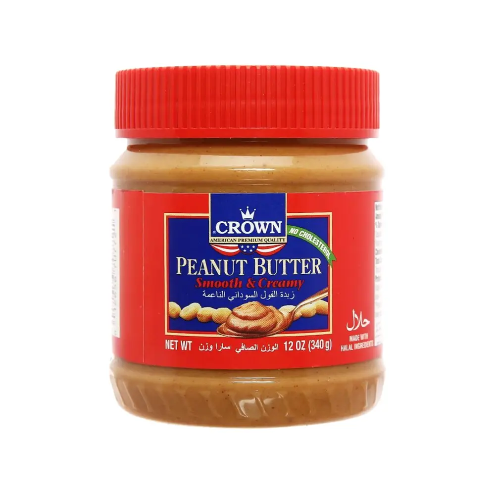 Bơ Đậu Phộng Mịn, Peanut Butter, Smooth & Creamy, 12 oz (340g) - CROWN