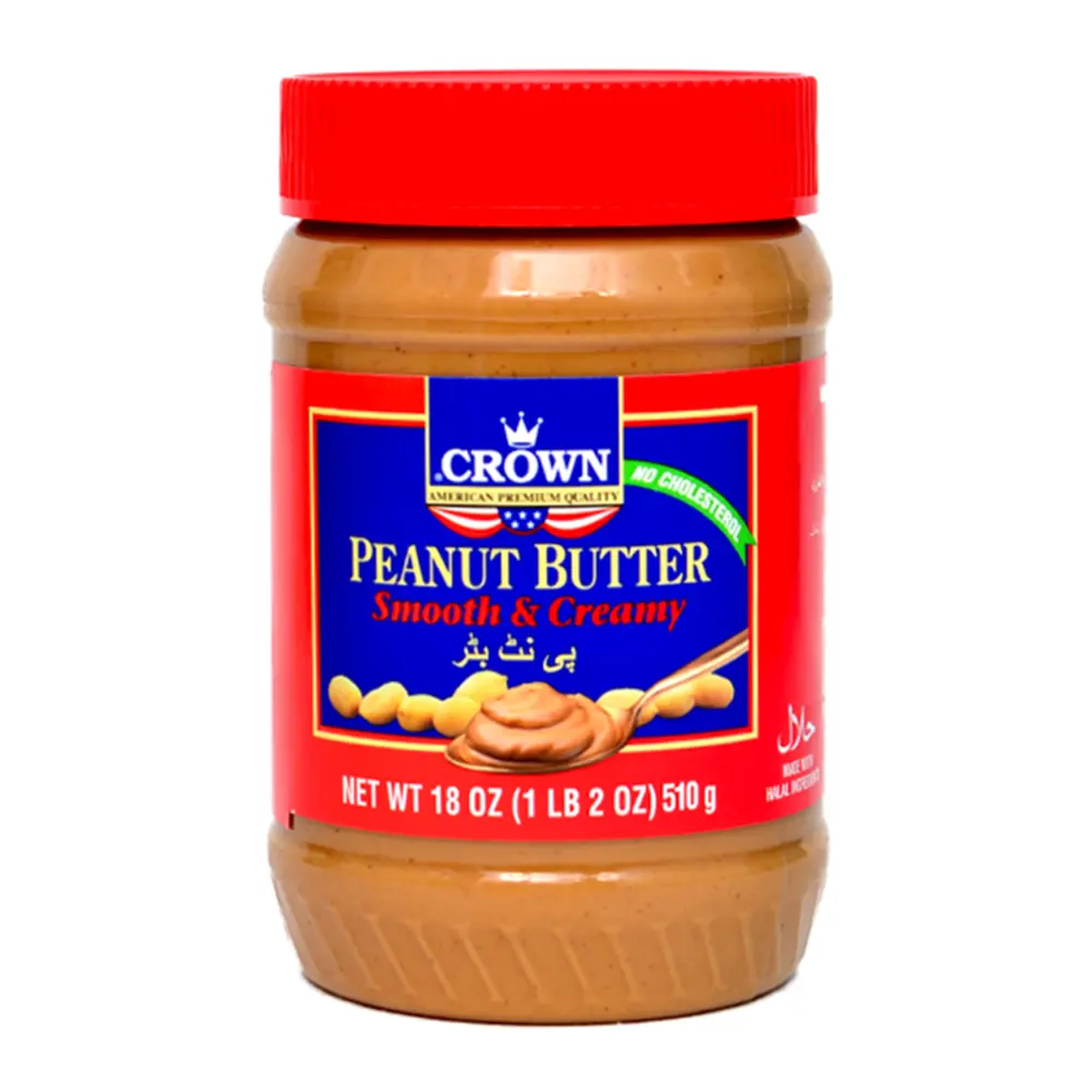 Bơ Đậu Phộng Mịn, Peanut Butter, Smooth & Creamy, 18 oz (510g) - CROWN