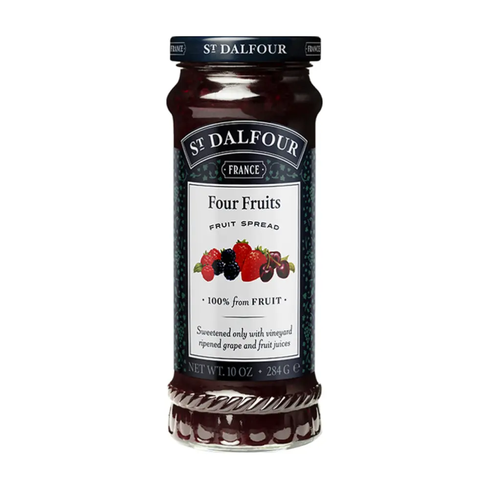 Mứt 4 Loại Trái Cây, Four Fruits Fruit Spread, 100% from Fruit, 10 oz (284g) - ST DALFOUR