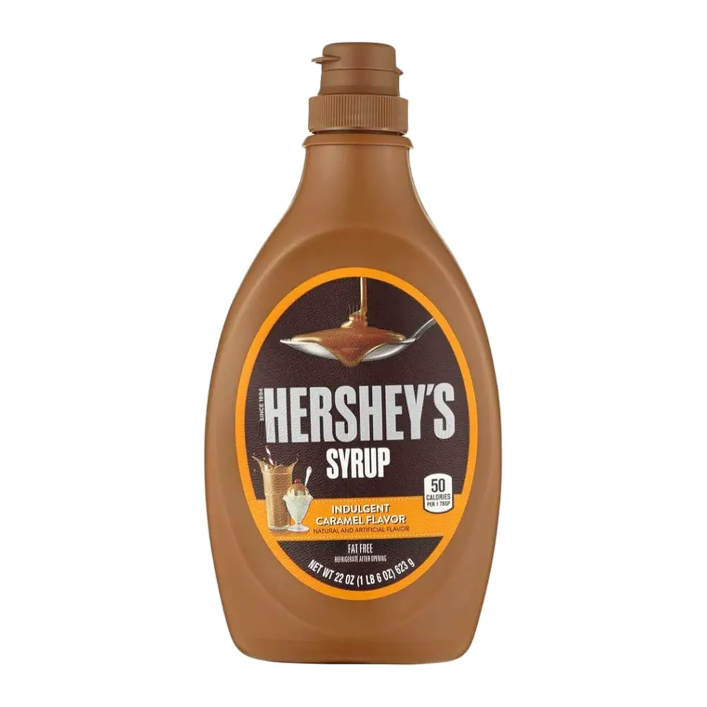 Siro Caramen, Hershey`s Syrup, Indulgent Caramel Flavor, 22 oz (623g) - HERSHEY'S