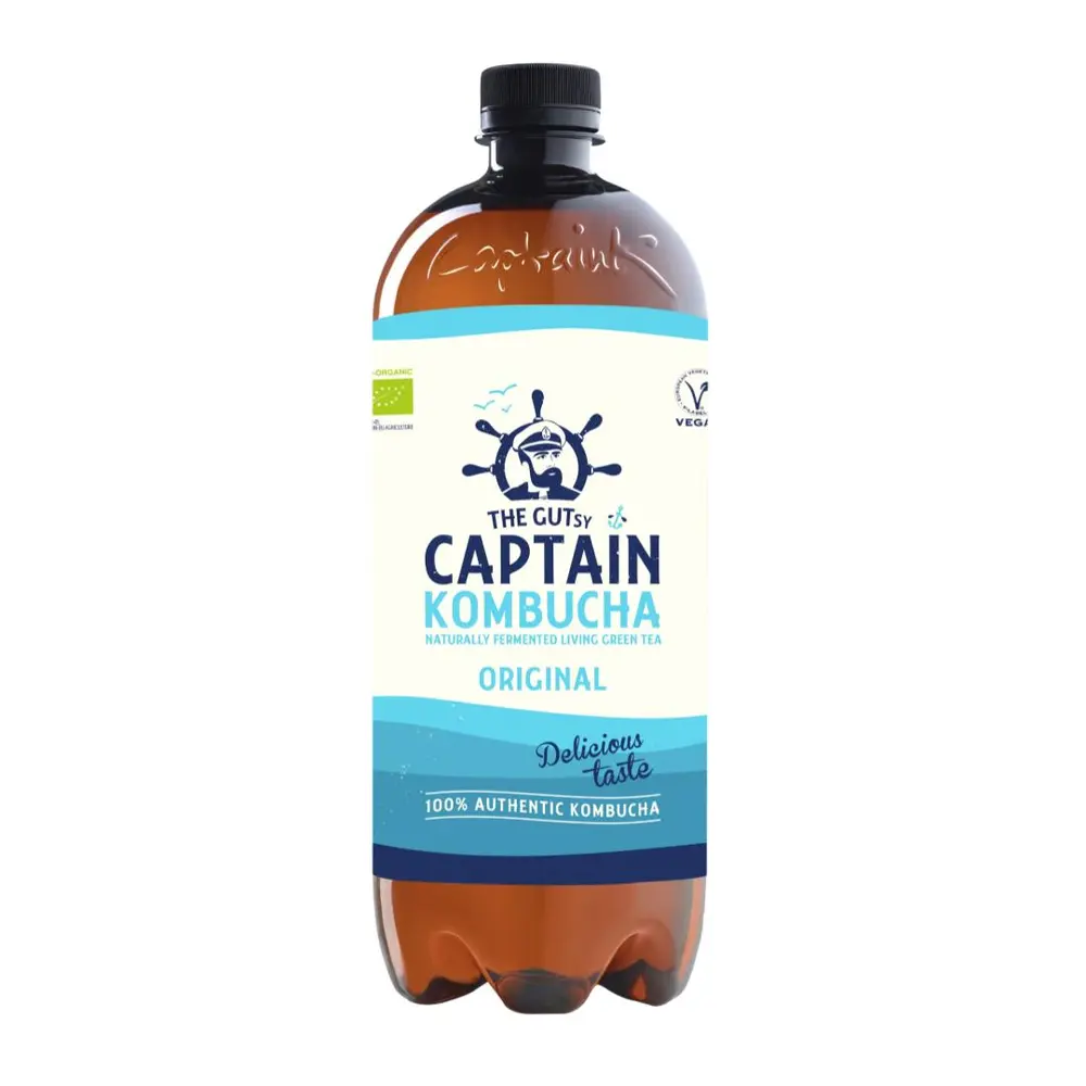 Trà Lên Men Hữu Cơ, Original Kombucha (1L) - THE GUTSY CAPTAIN