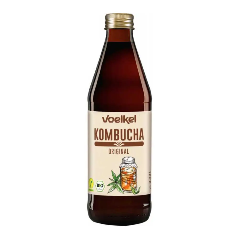 Trà Kombucha Hữu Cơ, Original Kombucha (330ml) - VOELKEl