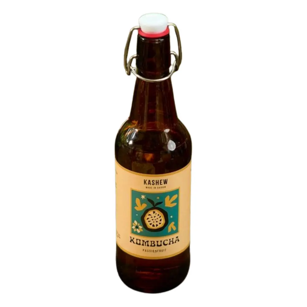 Kombucha Vị Chanh Dây, Kombucha, Passion Fruit (330ml) - KASHEW