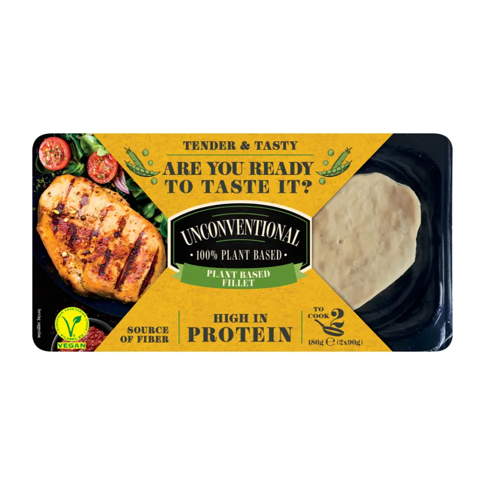 Thịt Gà Chay, Plant Based Fillets, 2 Miếng (180g) - UNCONVENTIONAL TASTE