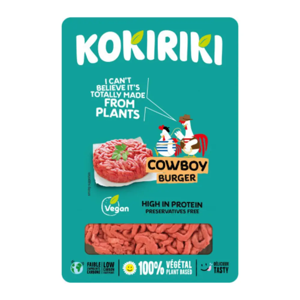 Thịt Burger Thuần Chay Đông Lạnh, Vegan Cowboy Burger (226g) - KOKIRIKI
