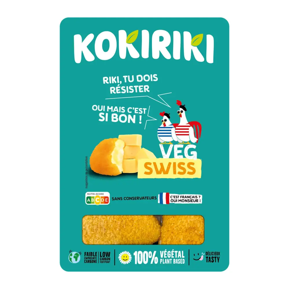 Gà Viên Chiên Kiểu Thụy Sĩ Thuần Chay Đông Lạnh, Vegan Swiss Nuggets (200g) - KOKIRIKI
