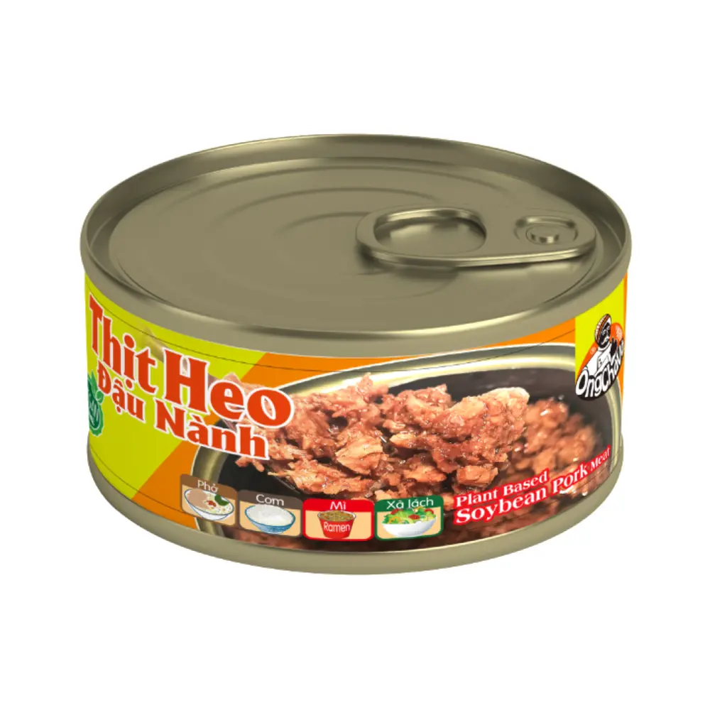 Thịt Heo Đậu Nành Chay, Plant Based Soybean Pork Meat (185g) - ONG CHA VA