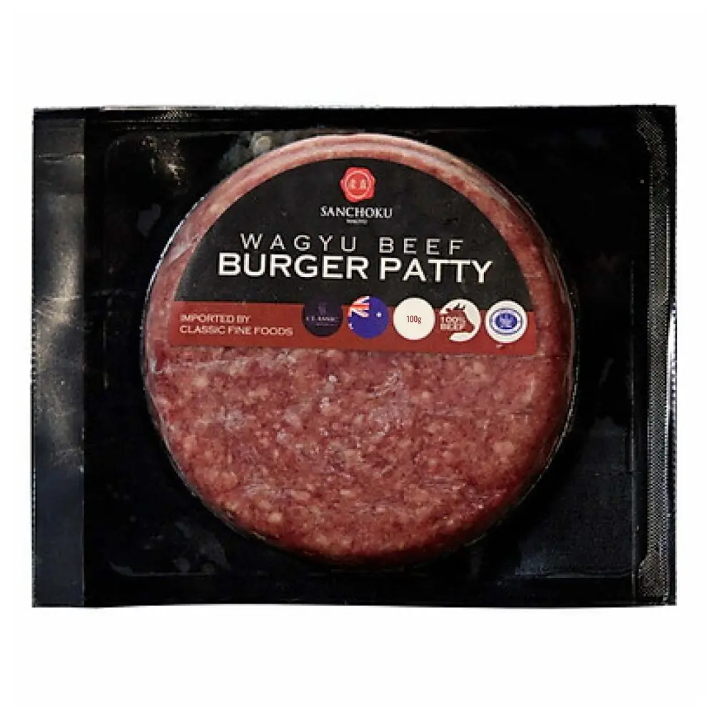 Thịt Bò Burger Wagyu, Sanchoku Wagyu Beef Burger Patty (100g) - STANBROKE