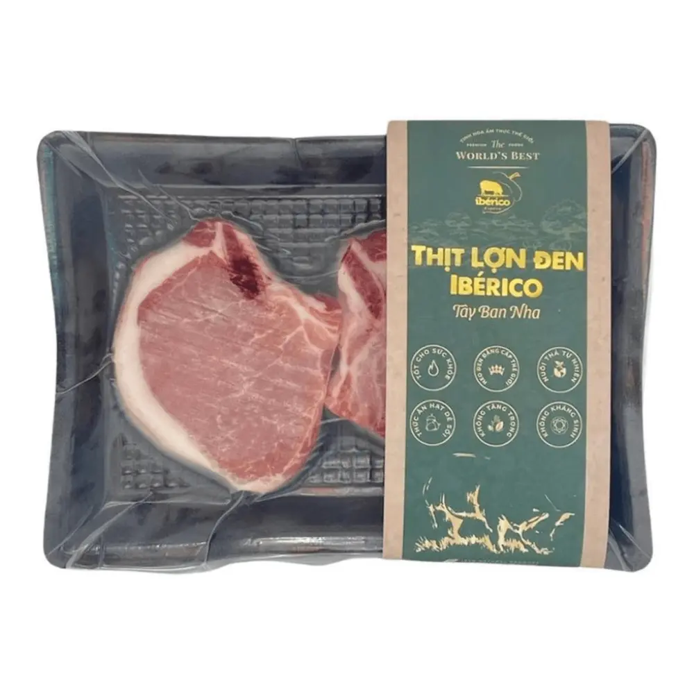 Thịt Lợn Đen Iberico Tây Ban Nha, Thịt Cốt Lết, Iberico French Rack (300g) - THE WORLD'S BEST