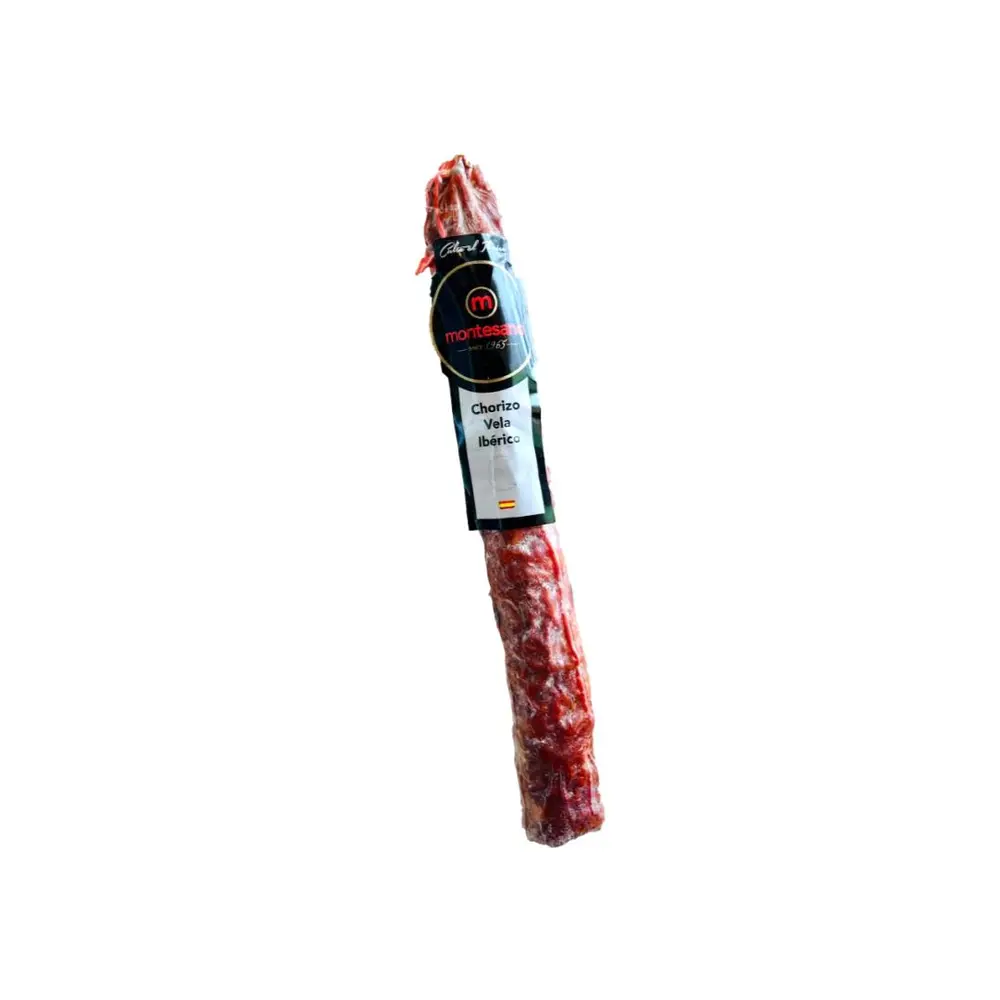 Xúc Xích Cay Iberico Cebo Muối Nguyên Cây, Chorizo Vela Ibérico (275g) - MONTESANO