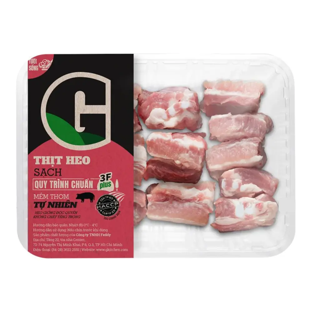 Sườn Non Heo, Pork Spareribs (300g) - G KITCHEN