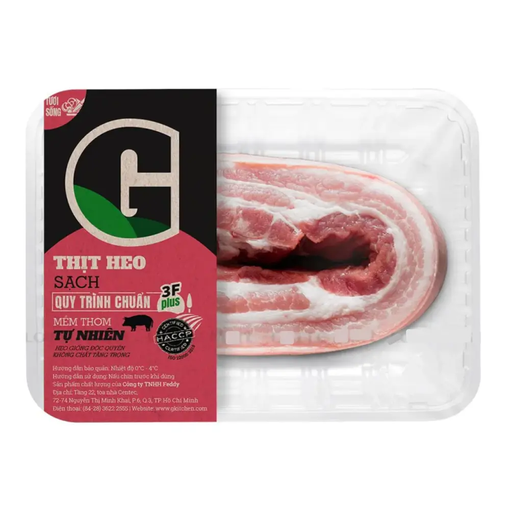 Ba Rọi Heo, Pork Belly (300g) - G KITCHEN