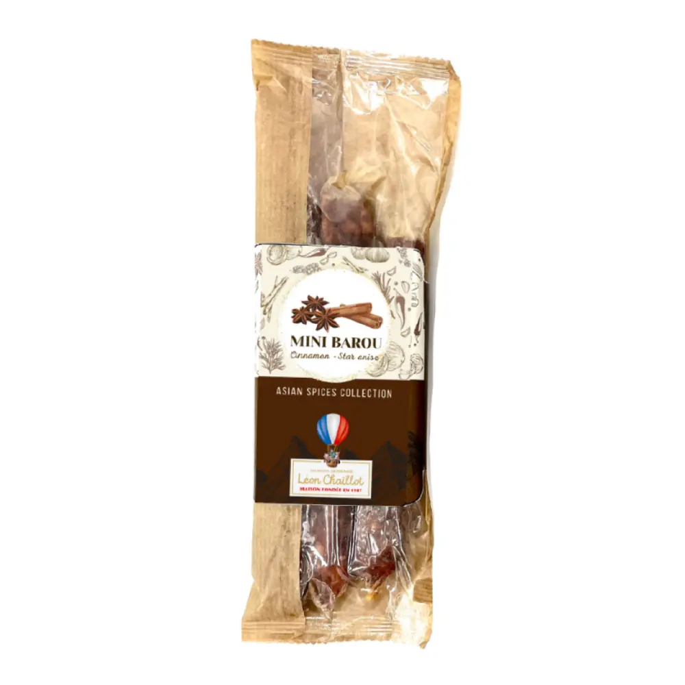 Xúc Xích Vị Quế & Hồi, Mini Barou, Cinnamon - Star Anise Artisanal Sausage (90g) - LEON CHAILLOT