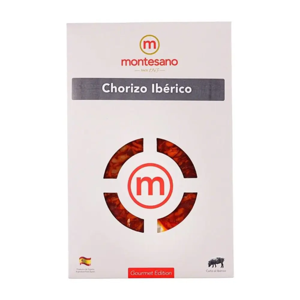 Xúc Xích Cay Iberico Cebo Muối Cắt Lát, Chorizo Ibérico (100g) - MONTESANO