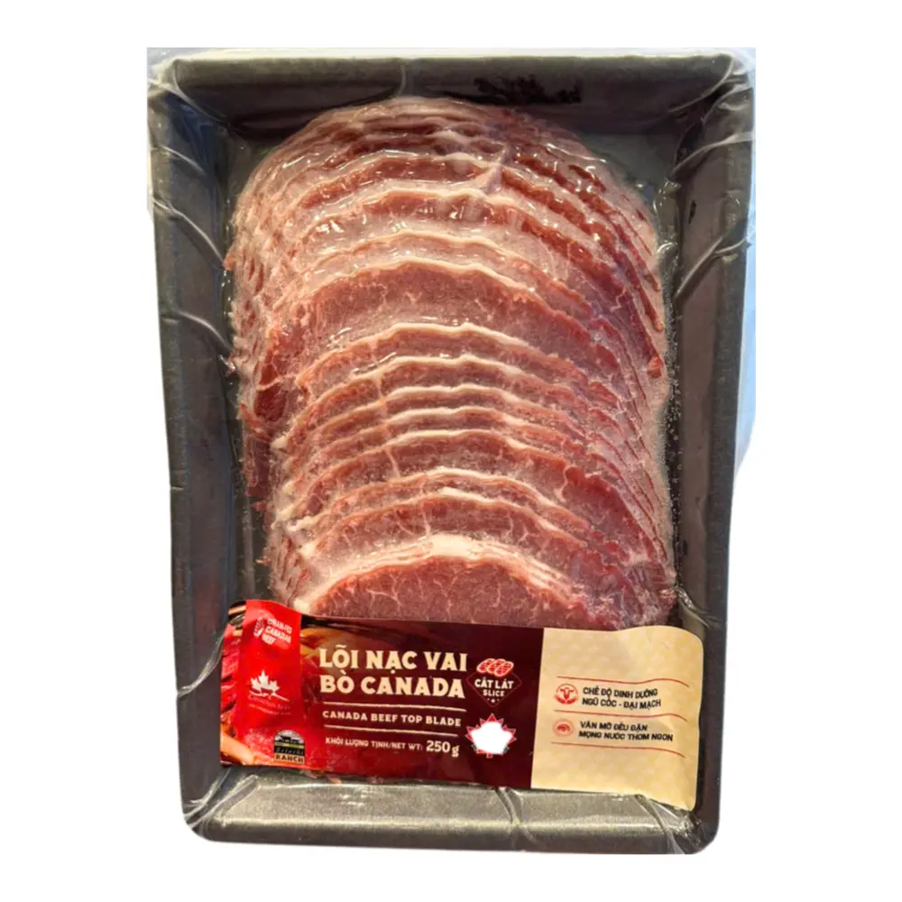Lõi Nạc Vai Bò Canada Cắt Lát, Bottega Zelachi Ranch, Canada Grain-Fed Beef Top Blade, Sliced (250g) - BOTTEGA ZELACHI