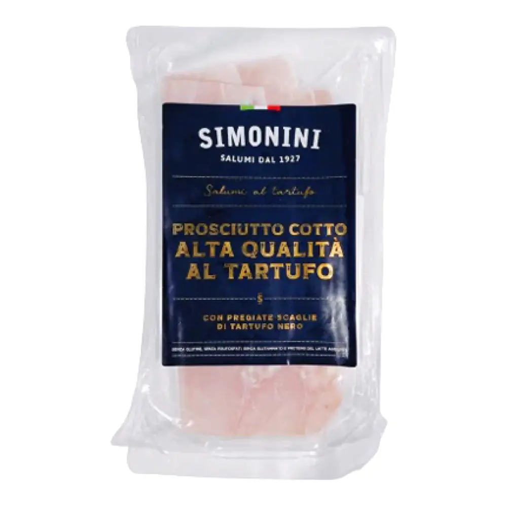 Giăm Bông, Prosciutto Cotto Alta Qualità al Tartufo (80g) - SIMONINI