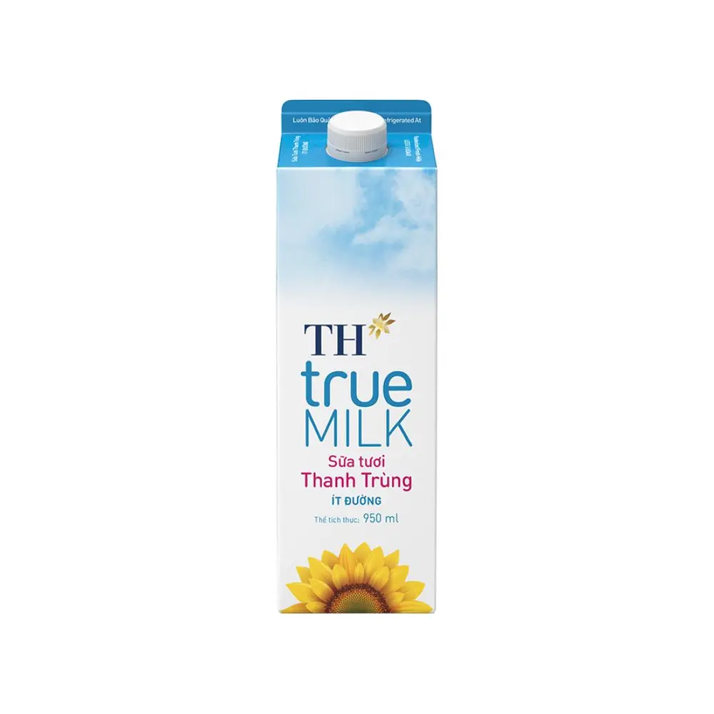 Sữa Tươi Thanh Trùng Nguyên Chất, Pasteurized Fresh Milk (950ml) - TH TRUE MILK