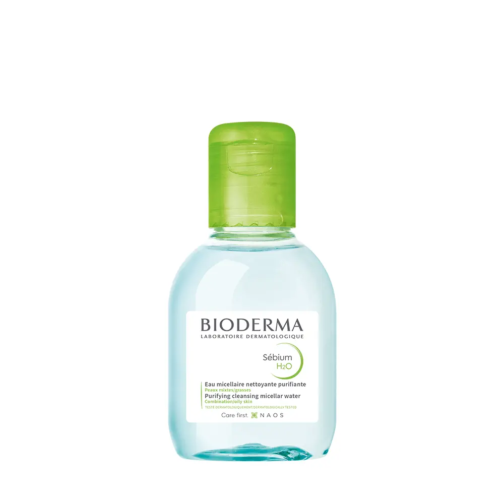 Nước Tẩy Trang Cho Da Dầu, Sébium H2O, Purifying Cleansing Micellar Water, 3.4 fl oz (100ml) - BIODERMA