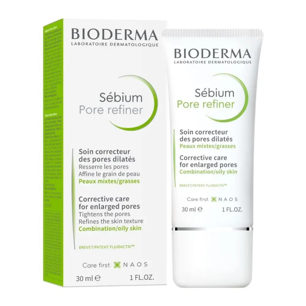 Kem Dưỡng Da Se Khít Lỗ Chân Lông, Sébium Pore Refiner, Corrective Care for Enlarged Pores, 1 fl oz (30ml) - BIODERMA
