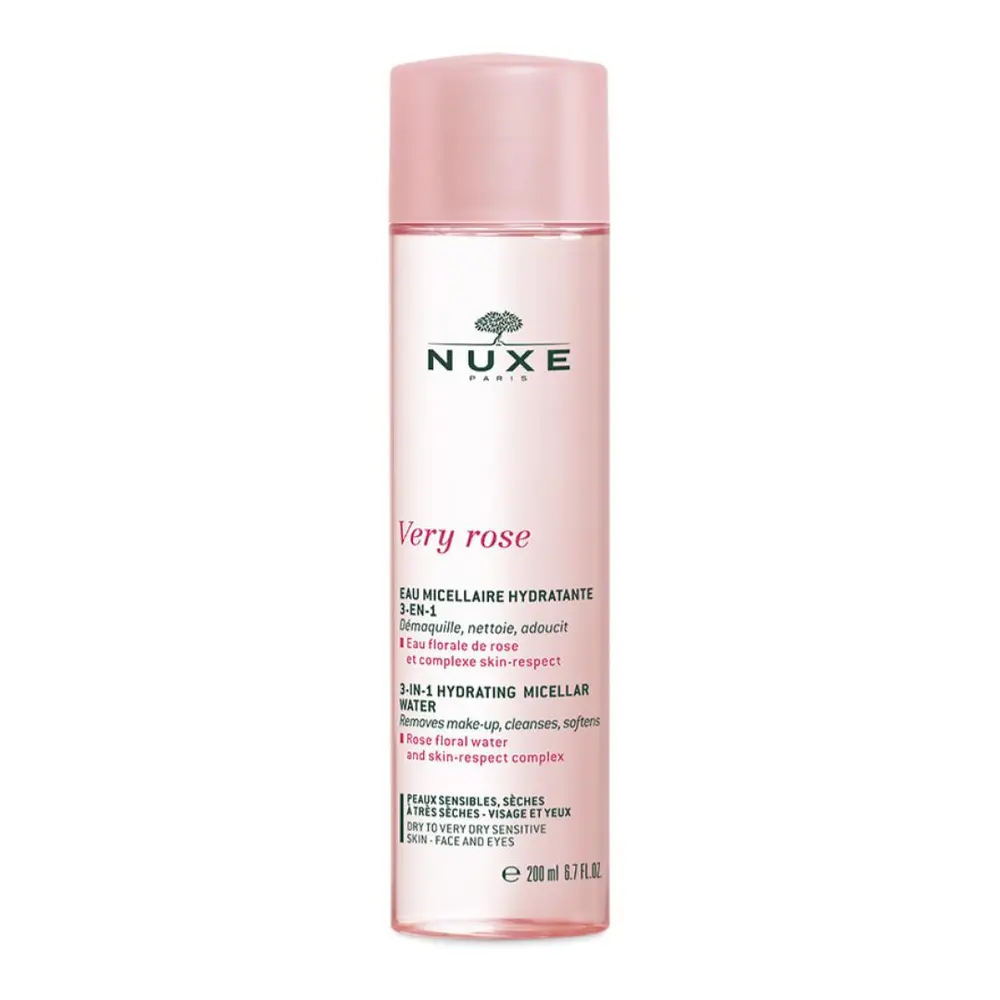 Nước Tẩy Trang Chiết Xuất Hoa Hồng, Very Rose, 3 in 1 Soothing Micellar Water, 6.7 fl oz (200ml) - NUXE