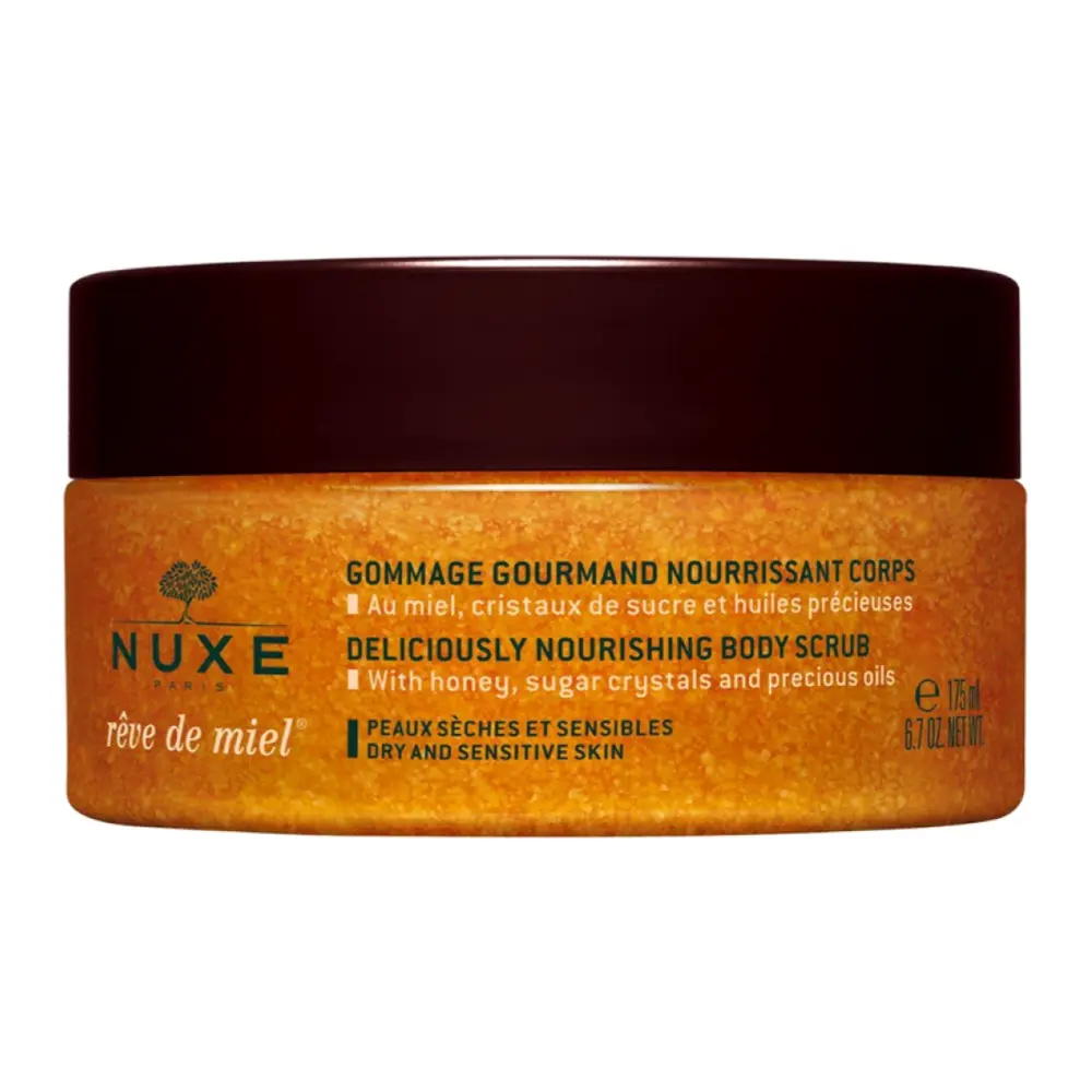 Tẩy Tế Bào Chết Cho Da Khô, Reve de Miel, Deliciously Nourishing Body Scrub, 6.7 oz (175ml) - NUXE