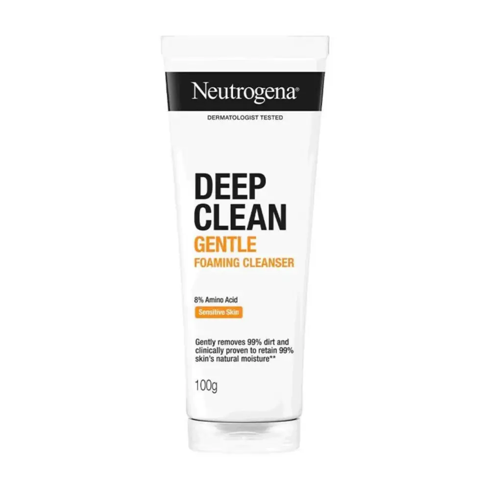Sữa Rửa Mặt Làm Sạch Sâu & Kiểm Soát Nhờn, Deep Clean, Gentle Foaming Cleanser (100g) - NEUTROGENA