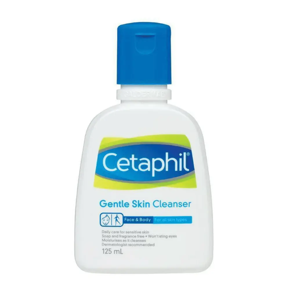 Sữa Rửa Mặt Dịu Nhẹ, Gentle Skin Cleanser, Face & Body, for All Skin Types (125ml) - CETAPHIL