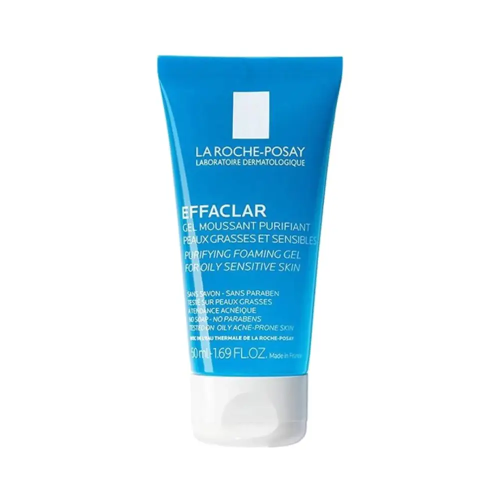 Gel Rửa Mặt Tạo Bọt Cho Da Dầu, Effaclar, Purifying Foaming Gel, Oily Sensitive Skin (50ml) - LA ROCHE-POSAY