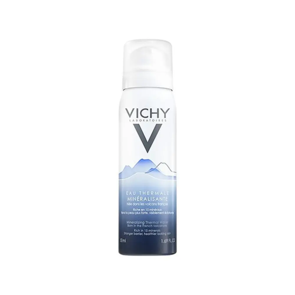 Xịt Khoáng Núi Lửa, Mineralizing Thermal Water, Born in The French Volcanoes, 1.69 fl oz (50ml) - VICHY