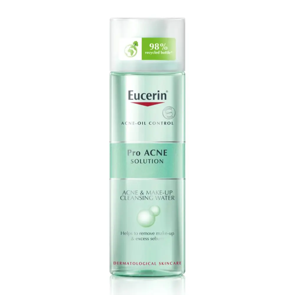 Nước Tẩy Trang Cho Da Mụn, Pro Acne Solution, Acne & Make Up Cleansing Water (200ml) - EUCERIN