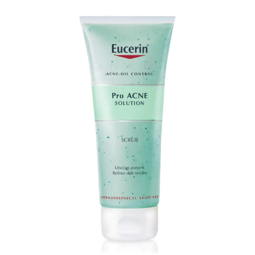 Tẩy Tế Bào Chết Giảm Bít Tắc Lỗ Chân Lông, Pro Acne Solution, Scrub, Unclogs Pores & Refines Skin Texture (100ml) - EUCERIN