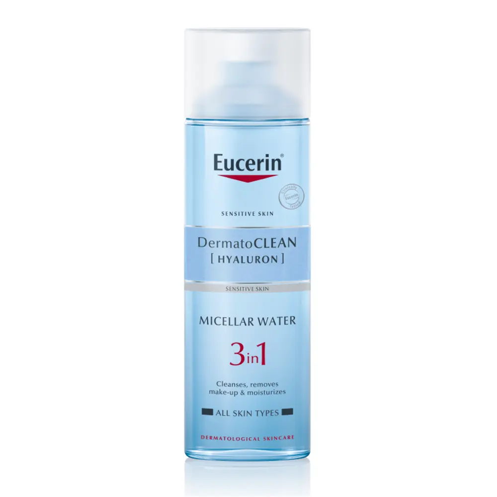 Nước Tẩy Trang Cho Da Nhạy Cảm, Dermato Clean Hyaluron, Micellar Water 3 in 1, Sensitive Skin (200ml) - EUCERIN