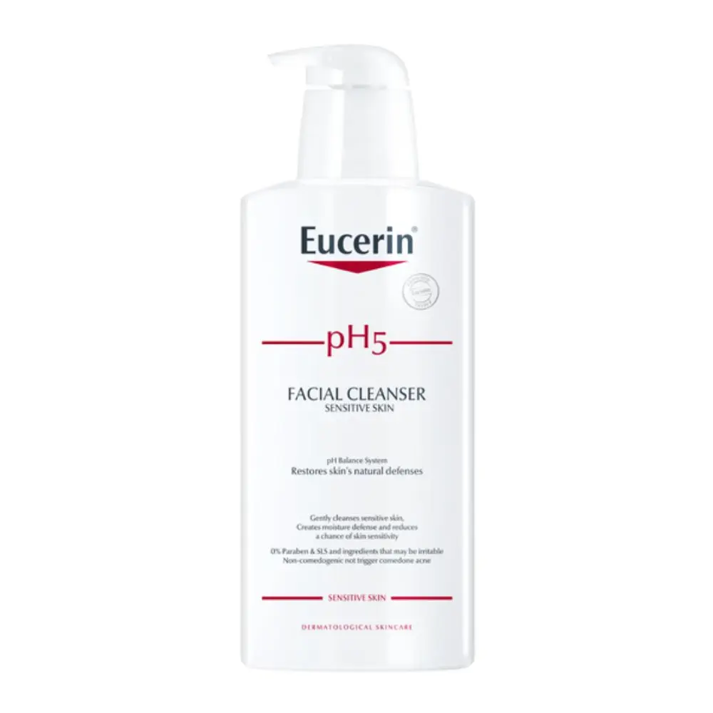 Sữa Rửa Mặt Cân Bằng Độ PH Cho Da Nhạy Cảm, PH5 Facial Cleanser, Restores Skins Natural Defenses, Sensitive Skin (400ml) - EUCERIN