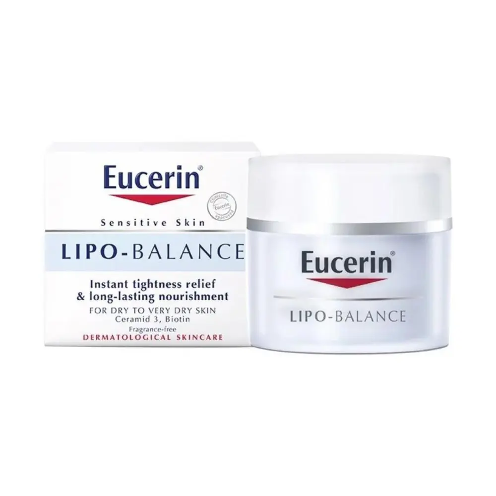Kem Dưỡng Ẩm Cho Da Khô Nhạy Cảm, Lipo-Balance, Instant Tightness Relief & Long Lasting Nourishment, Dry Sensitive Skin (50ml) - EUCERIN