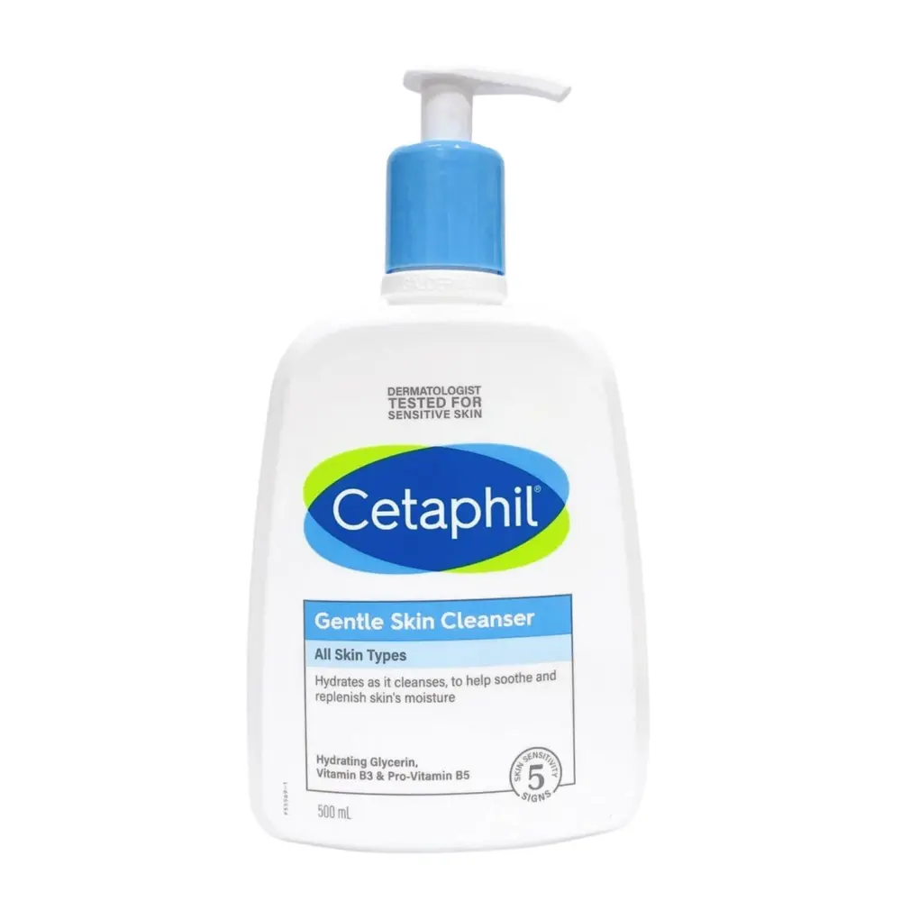 Sữa Rửa Mặt Dịu Nhẹ Không Xà Phòng, Gentle Skin Cleanser, All Skin Types (500ml) - CETAPHIL