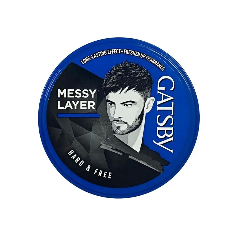Sáp Vuốt Tóc Tạo Kiểu, Styling Wax, Messy Layer, Hard & Free (25g) - GATSBY