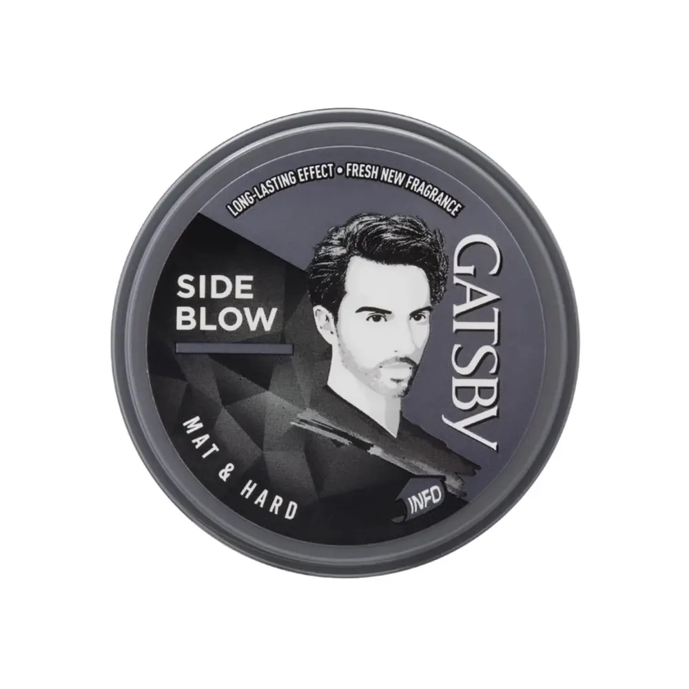 Sáp Vuốt Tóc Tạo Kiểu, Styling Wax, Side Blow, Mat & Hard (25g) - GATSBY