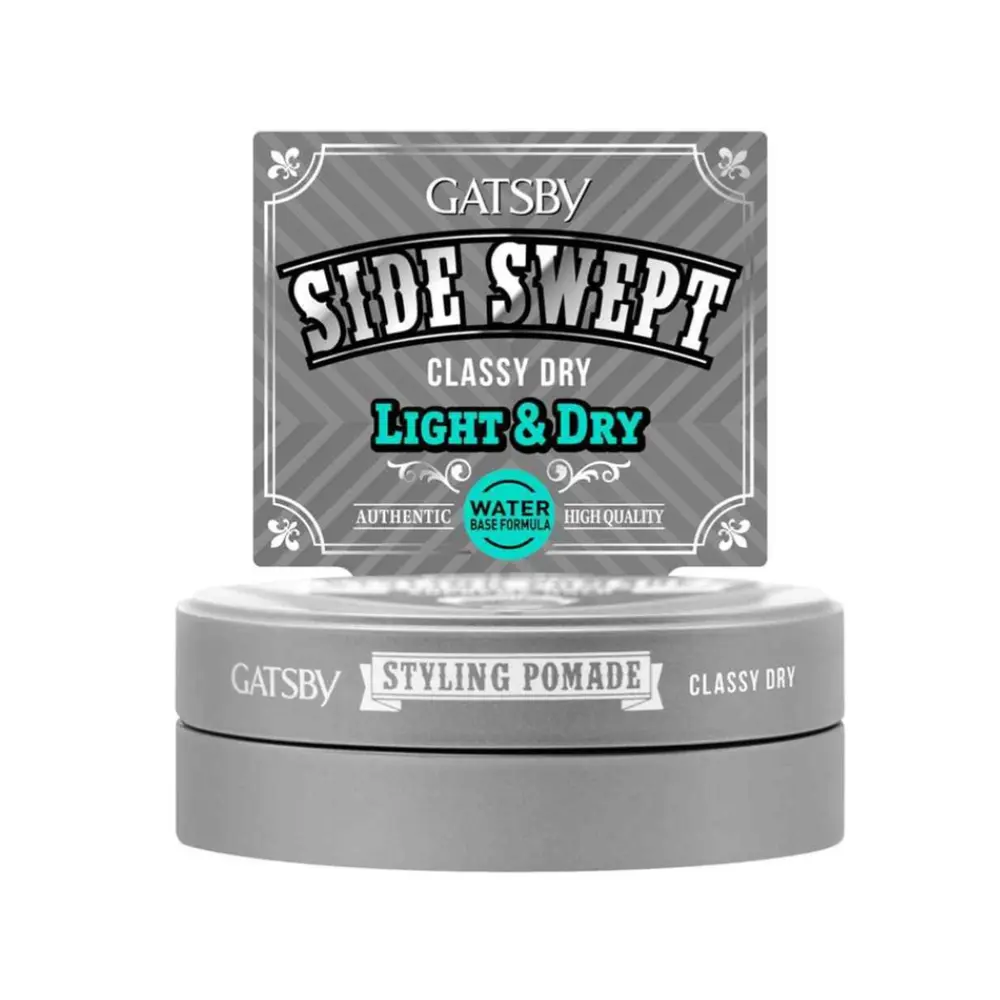 Sáp Vuốt Tóc Tạo Kiểu, Styling Pomade, Side Swept Classy Dry (75g) - GATSBY